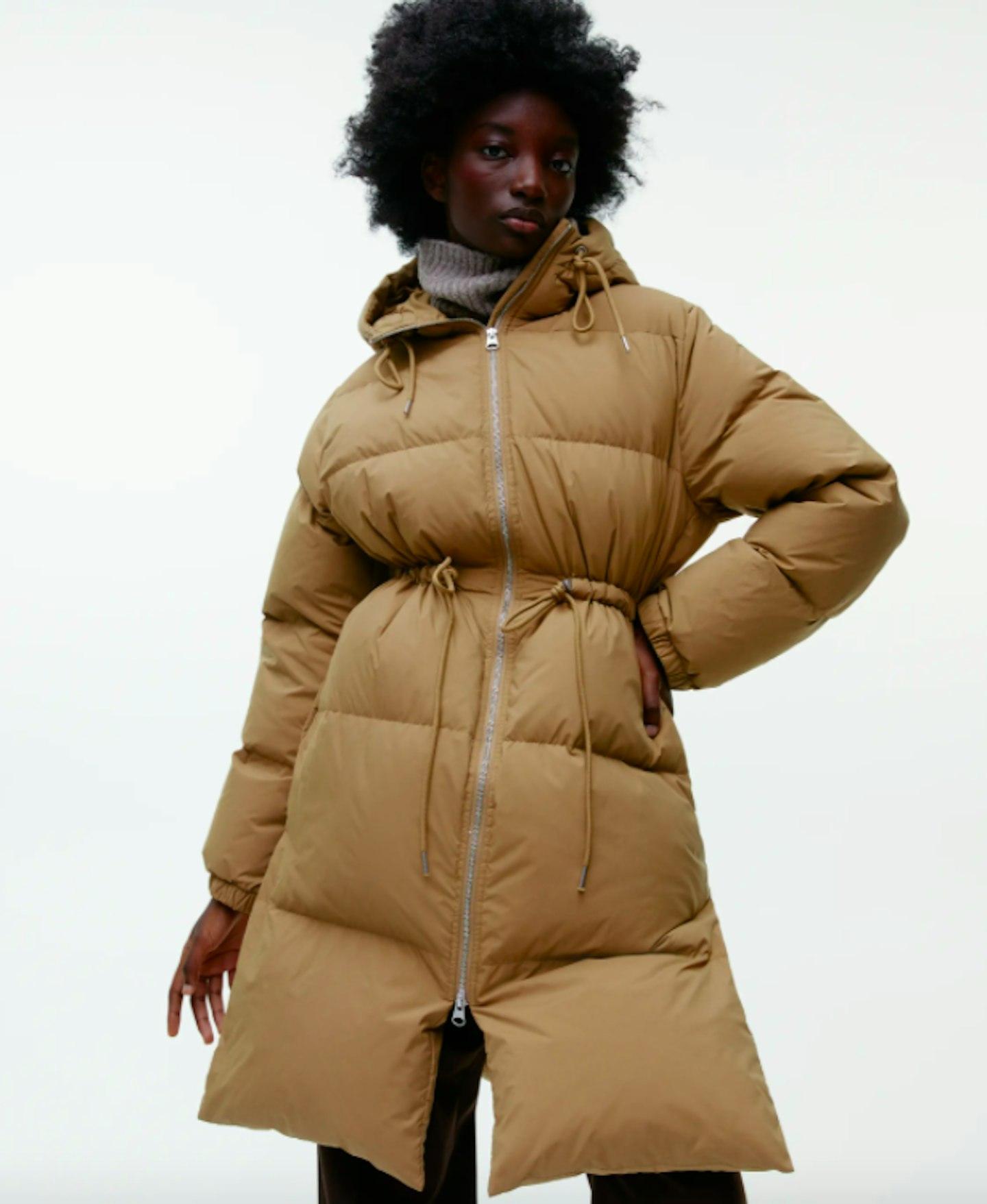 Arket puffer 2025 coat black